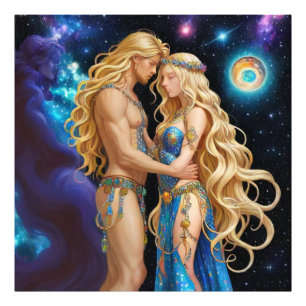 *~* AP58 Galactic Women Man Fantasy  Photo Print