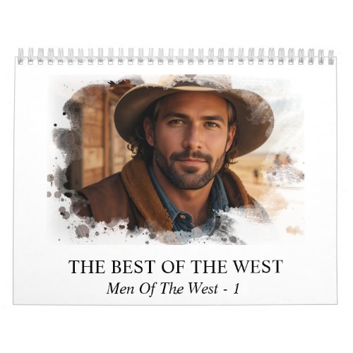  AP59 Men Man Wild West Cowboy  1 Calendar