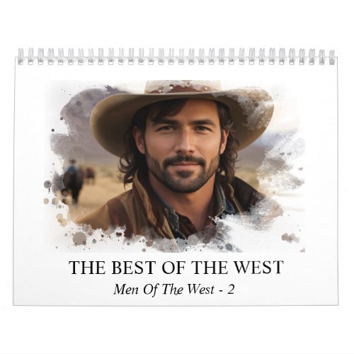  AP59 Men Man Wild West Cowboy  2 Calendar