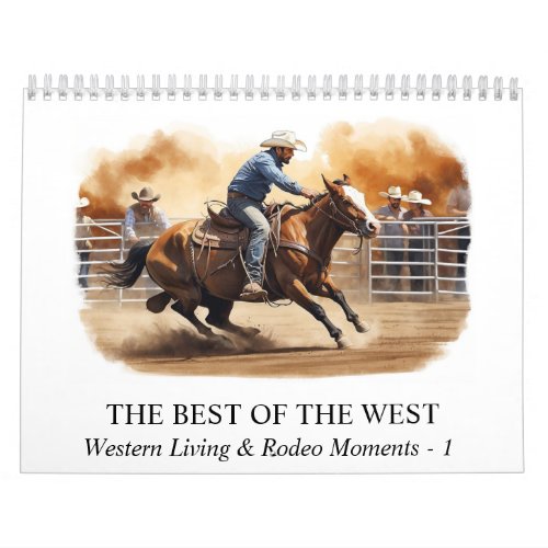  AP59 Western Cowboy Horse Rodeo Calendar