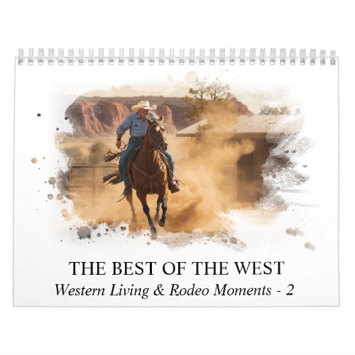  AP59 Wild West Cowboy Horse Rodeo Calendar