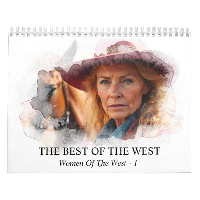 *~* AP59 Women Woman Wild West Cowgirl  1 Calendar (Cover)