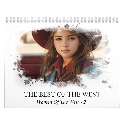  AP59 Women Woman Wild West Cowgirl  2 Calendar