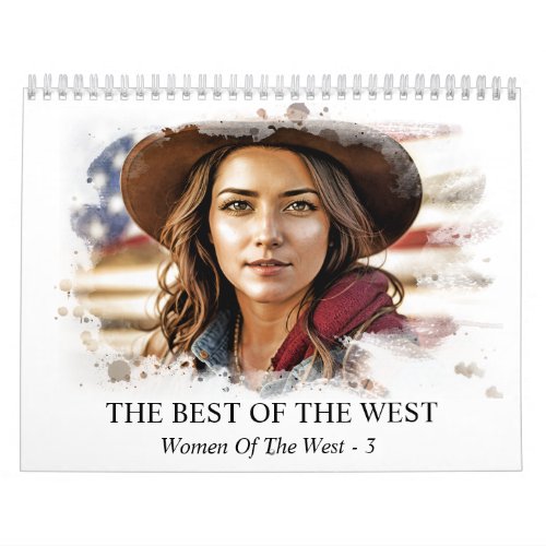  AP59 Women Woman Wild West Cowgirl  3 Calendar