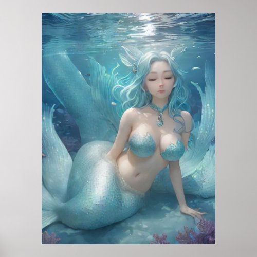 *~* AP60 8  Water Goddess Fantasy Sea Mermaid  Poster