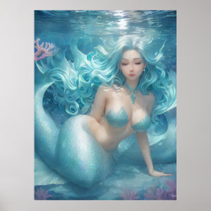 *~* AP60 Water Goddess Fantasy Sea Mermaid 11 Poster