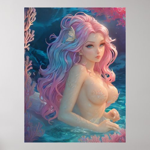 *~* AP60  Water Goddess Fantasy Sea Mermaid 17 Poster