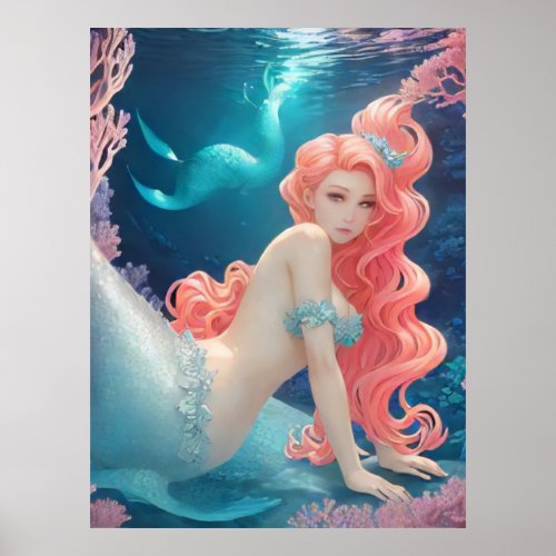*~* AP60  Water Goddess Fantasy Sea Mermaid 20  Poster