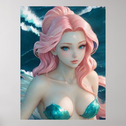 *~* AP60  Water Goddess Fantasy Sea Mermaid 23 Poster