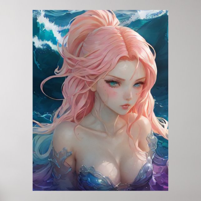 *~* AP60  Water Goddess Fantasy Sea Mermaid 26 Poster (Front)