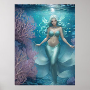 *~* AP60 Water Goddess Fantasy Sea Mermaid 2 Poster