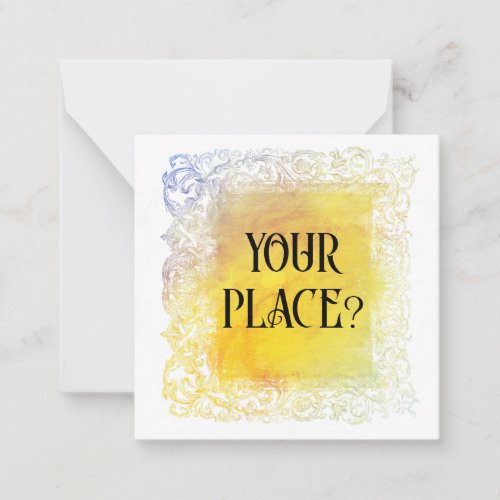   AP63 YOUR PLACE  Relationship Flat Note Card