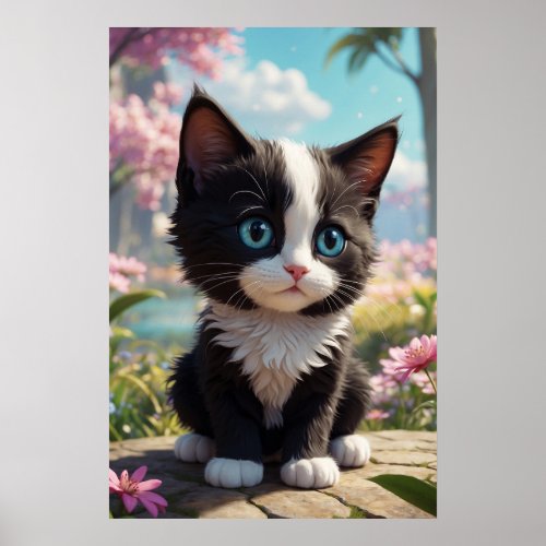  AP68 23 Cat Feline Kitten Kitty Tropical  Poster