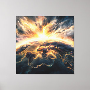*~*  AP70 Earth World Cosmic Unity Good Canvas Print