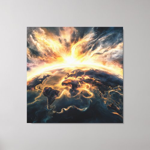   AP70 Earth World Cosmic Unity Good Canvas Print