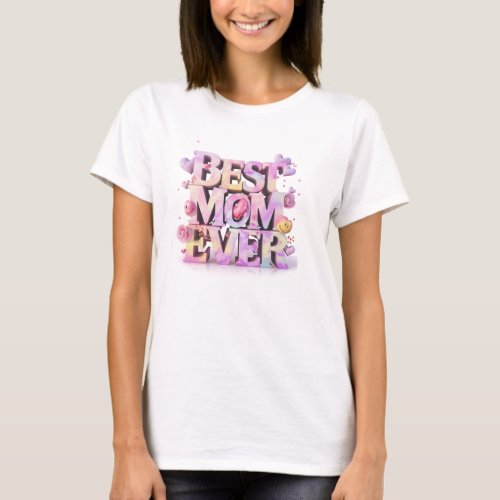  AP72 Whimsical Mother Day Hearts Flowers 3_D T_Shirt