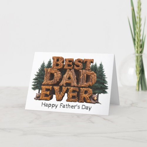  AP86 Best DaD Ever Photo  Fathers Day Card 