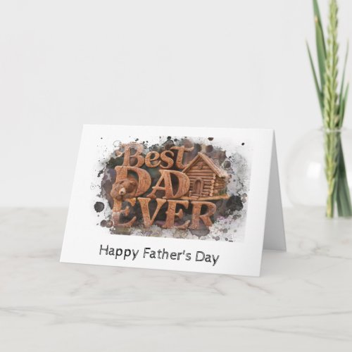 *~* AP86 Best DaD Ever Photo  Father&#39;s Day Card 