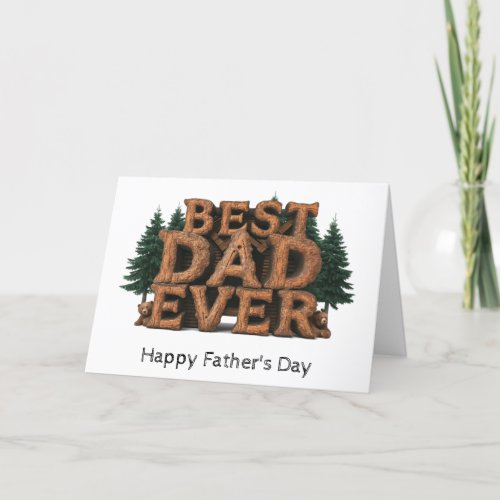  AP86 Best DaD Ever Photo  Fathers Day Card 