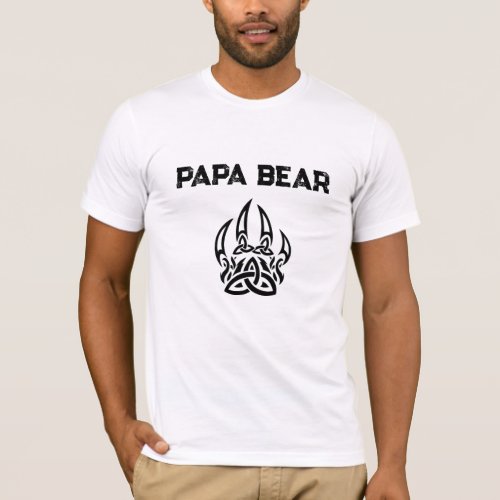 *~* AP86 Celtic PAPA BEAR Claw Father&#39;s Day T-Shirt