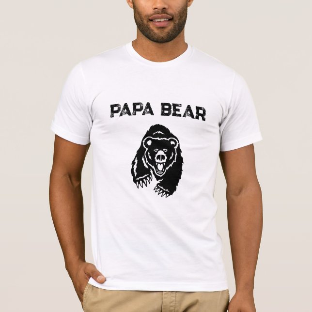 *~* AP86 Charging PAPA BEAR Father's Day T-Shirt (Front)