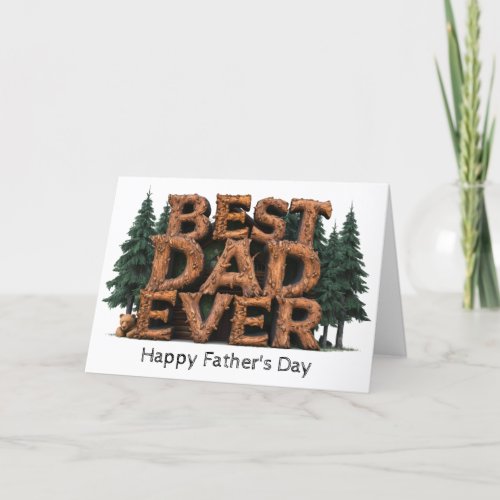  AP86 Photo Best DaD Ever  Fathers Day Card 