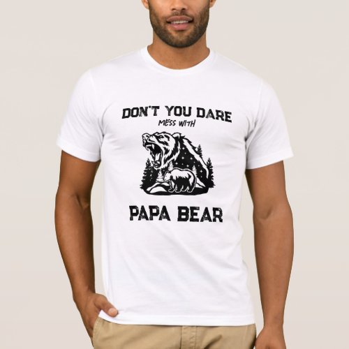 *~* AP86 Roaring PAPA BEAR Stars Father&#39;s Day T-Shirt