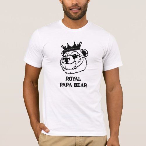  AP86 ROYAL BEAR  Fathers Day T_Shirt