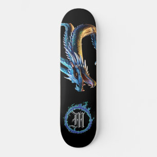 *~* AP88 Elemental Metallic Dragon Mouth Blue Skateboard