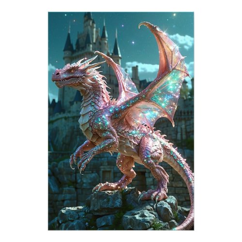 *~* AP88 Fantasy Shimmering Dragon Wall Art  15