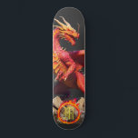 *~*  AP88 Ring of Fire Elemental Dragon Fierce Skateboard<br><div class="desc">(Search code AP88 to find similar items ) Easily Transfer to other Zazzle Products. Elemental Element DRAGON with RING of FIRE / FLAMESS and INITIAL MONOGRAM for your name - Keep or edit or delete the text. This Fierce Popular trending skateboard Chinese style custom pro Element Dragon design is definitely...</div>