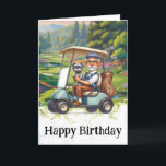 *~* AP94 Old Golfer Man Funny Humor Birthday Card<br><div class="desc">(Search code AP914to find similar items ) Easily Transfer to other Zazzle Products. Funny Golf Birthday Card – Senior Man in Golf Cart INSIDE MESSAGE - Edit or Delete "Wishing you a birthday that’s under par — for once, that’s a good thing!" Celebrate his special day with a hilarious twist!...</div>