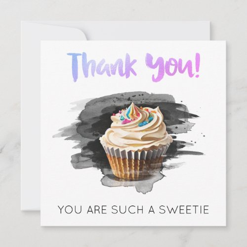 *~  AP99 Gratitude THANK YOU Cup Cake Card