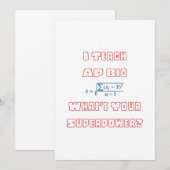 AP Bio Biology Teacher Superpower (Front/Back)