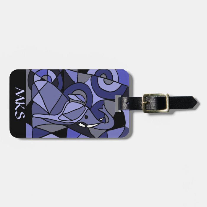 AP  Elephant Art Luggage Tag