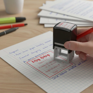 AP Essay Rubric Thesis Evidence Sophistication Self-inking Stamp