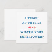 AP Physics Teacher Superpower Graphic (Front/Back)