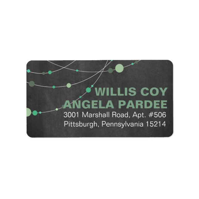 AP Stylish Strands | chalkboard mint Label (Front)