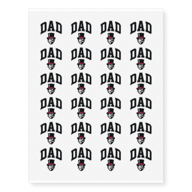 AP University Dad Temporary Tattoos (Front)