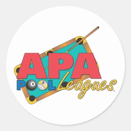 APA Pool Leagues Classic Round Sticker | Zazzle