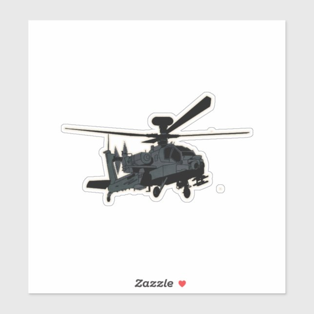 Apache, AH-64, Attack Helicopter Sticker (Sheet)