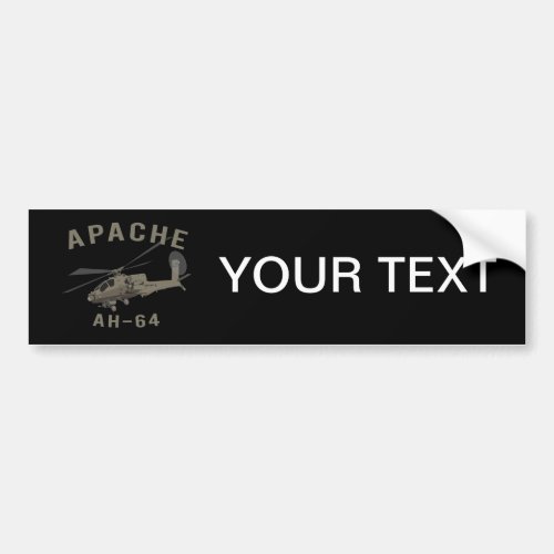 Apache AH_64 Bumper Sticker