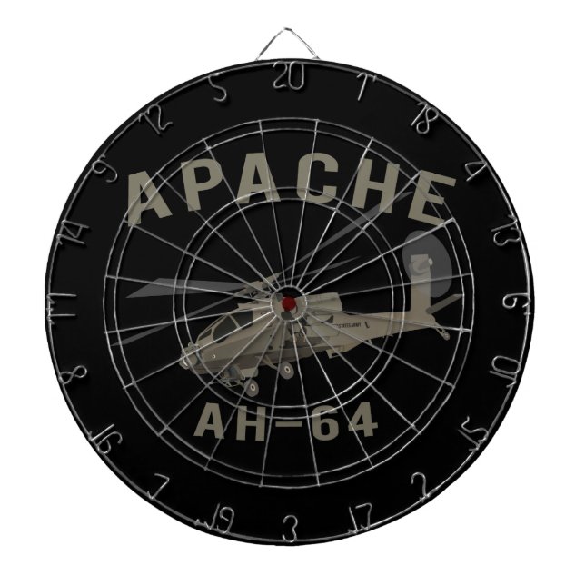 Apache AH-64 Dartboard (Front)