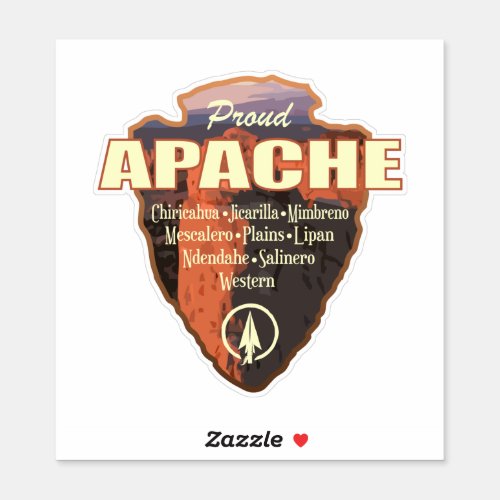 Apache arrowhead sticker