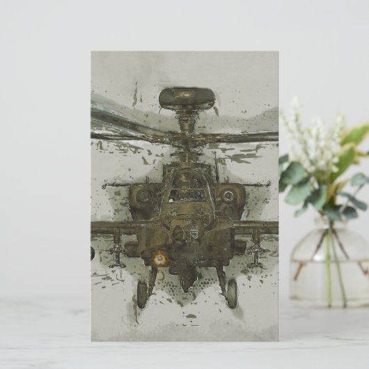 Apache Attack Helicopter (Standing Front)