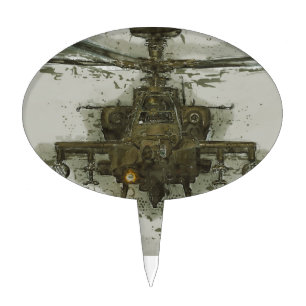 Apache Attack Helicopter Cake Topper