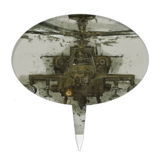 Apache Attack Helicopter Cake Topper