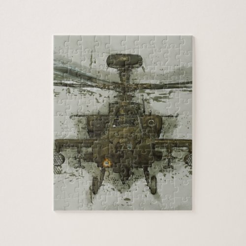 Apache Attack Helicopter Jigsaw Puzzle
