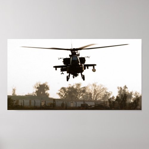 Apache Attack Helicopter Poster