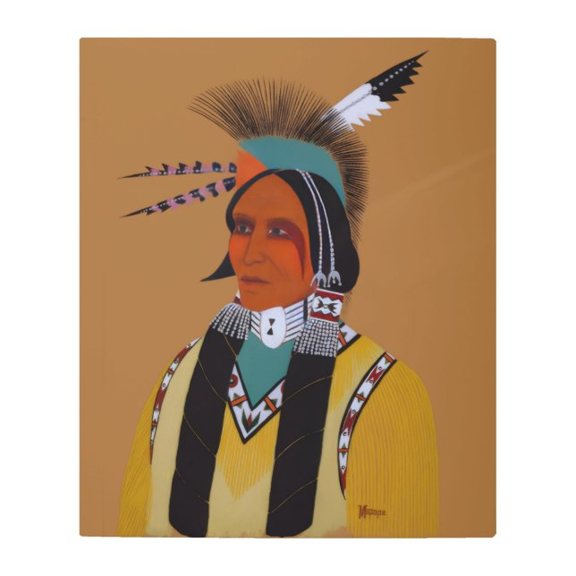 Apache Ben Metal Print (Front)